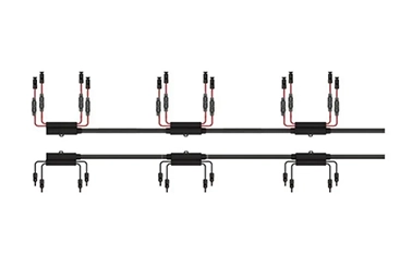 How Does an Integrated Solar Harness Combine Multiple Strings?